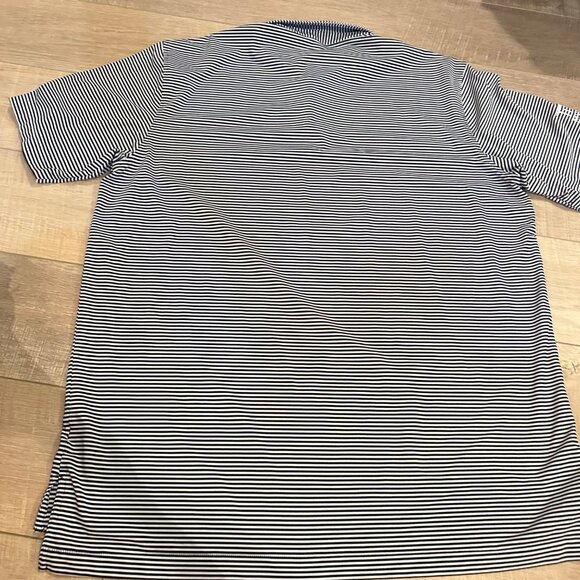 PETER MILLAR MENS SUMMER COMFORT BLACK STRIPE GOLF POLO SHIRT DRI FIT XL - Picture 9 of 9